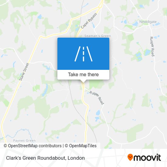 Clark's Green Roundabout map