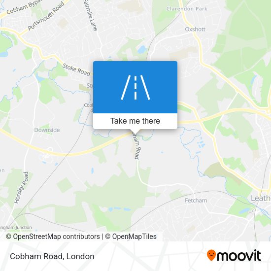 Cobham Road map