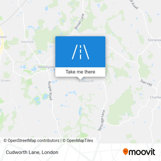 Cudworth Lane map