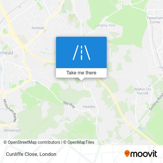 Cunliffe Close map