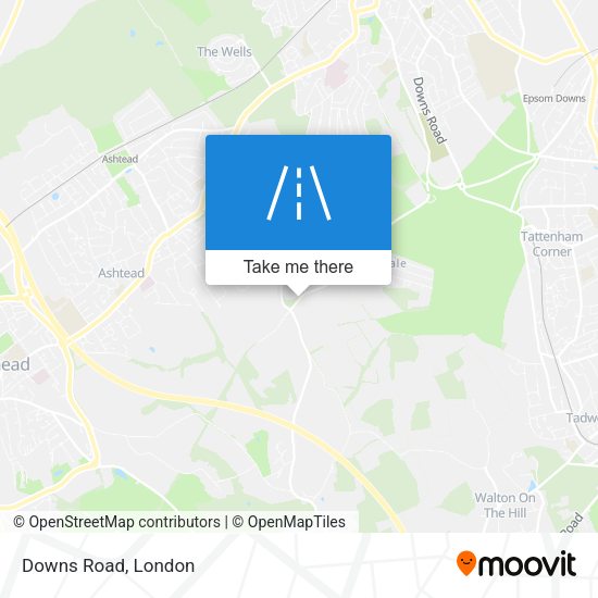 Downs Road map