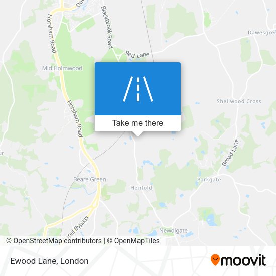 Ewood Lane map