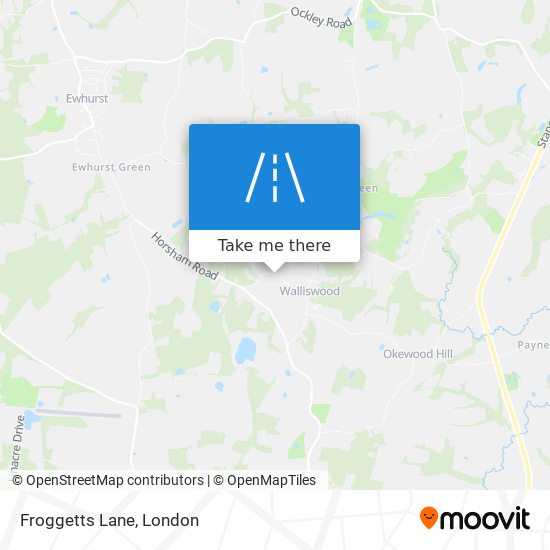 Froggetts Lane map