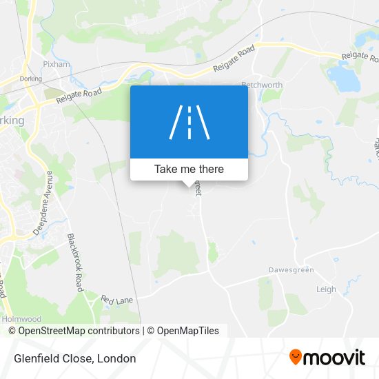 Glenfield Close map