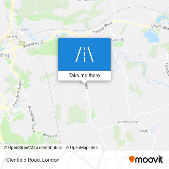 Glenfield Road map