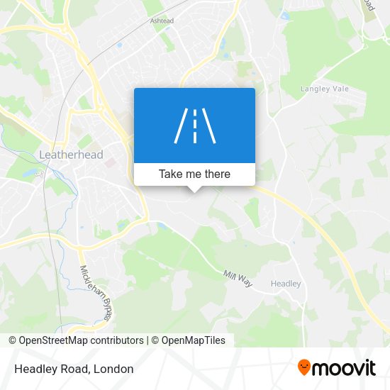 Headley Road map