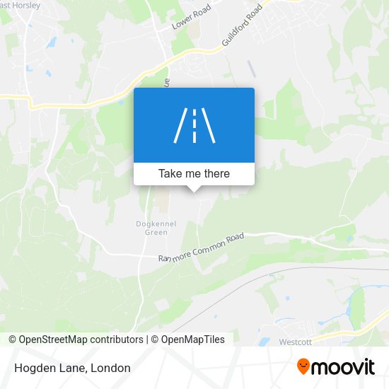 Hogden Lane map