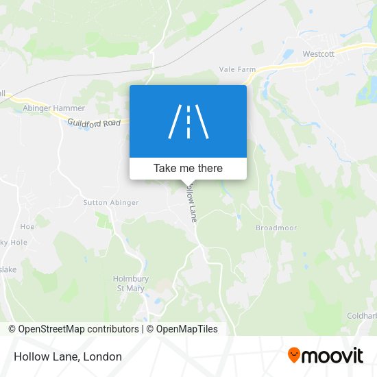 Hollow Lane map