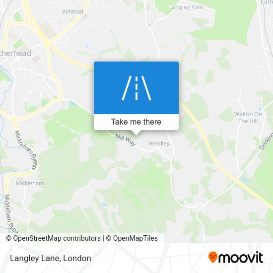 Langley Lane map