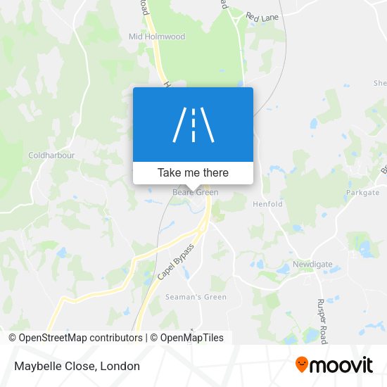 Maybelle Close map