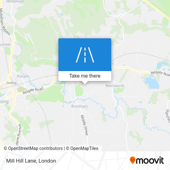 Mill Hill Lane map