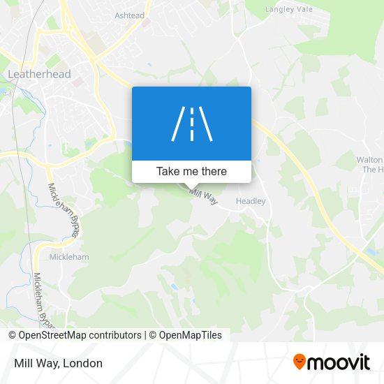 Mill Way map