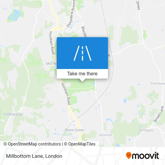 Millbottom Lane map