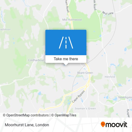 Moorhurst Lane map