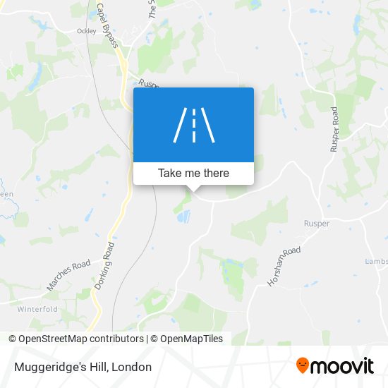 Muggeridge's Hill map