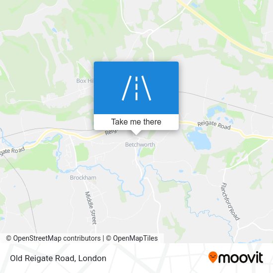 Old Reigate Road map