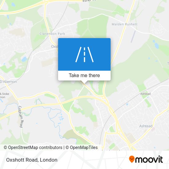 Oxshott Road map