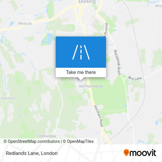 Redlands Lane map