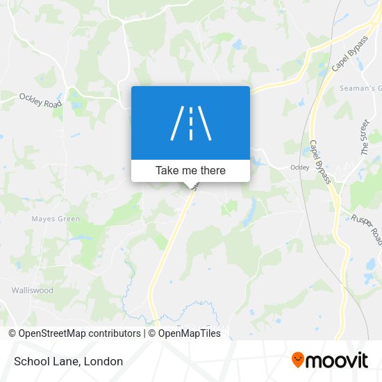 School Lane map