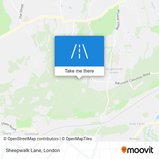Sheepwalk Lane map