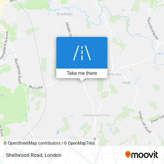 Shellwood Road map