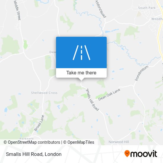 Smalls Hill Road map