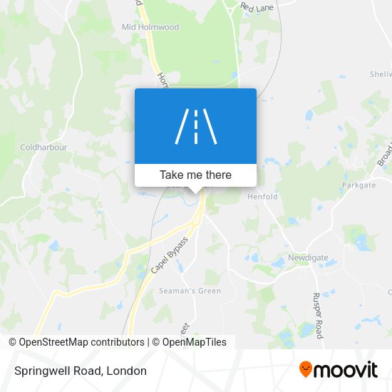 Springwell Road map