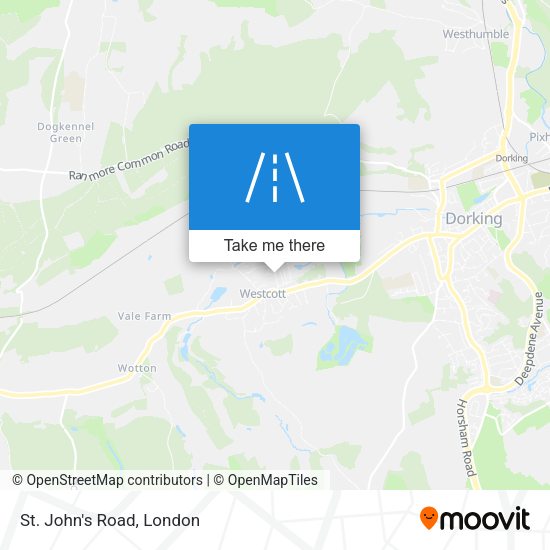 St. John's Road map