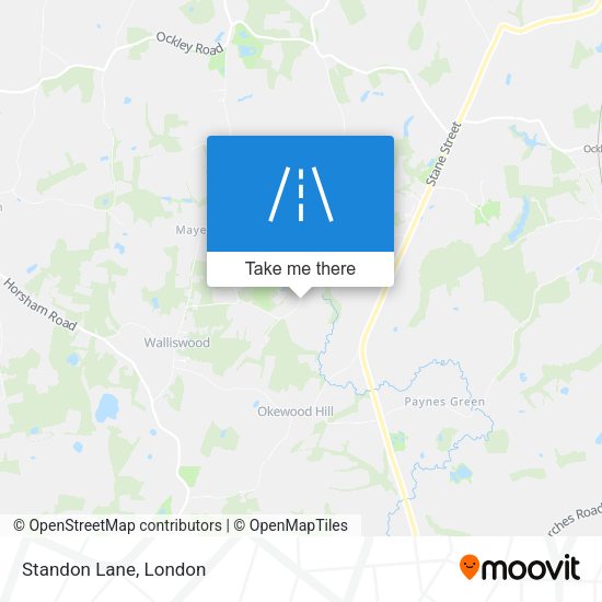 Standon Lane map