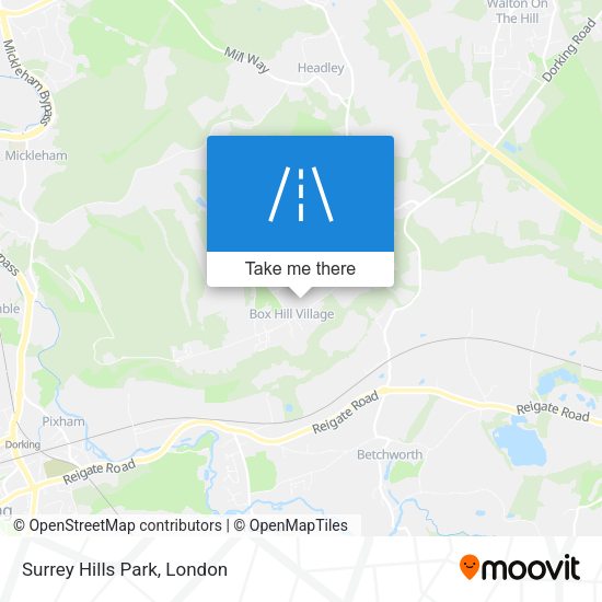 Surrey Hills Park map