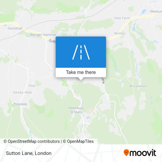 Sutton Lane map