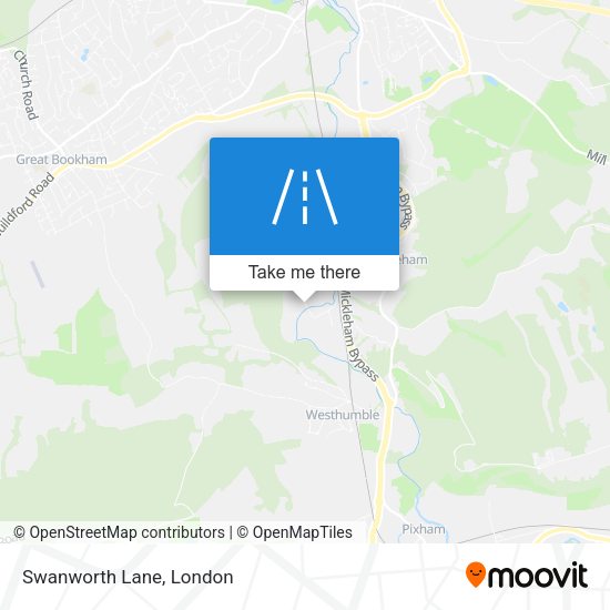Swanworth Lane map