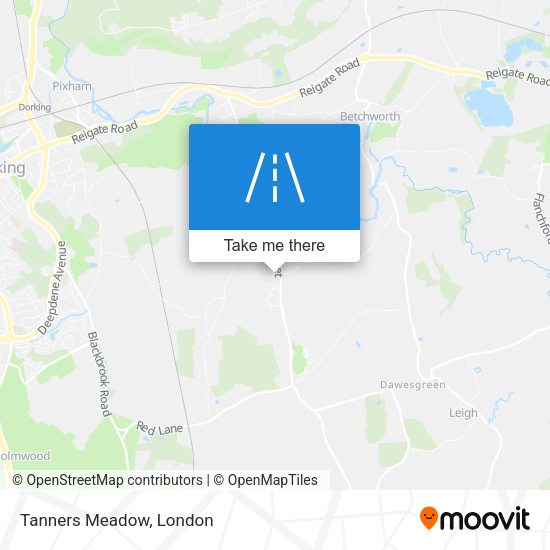 Tanners Meadow map