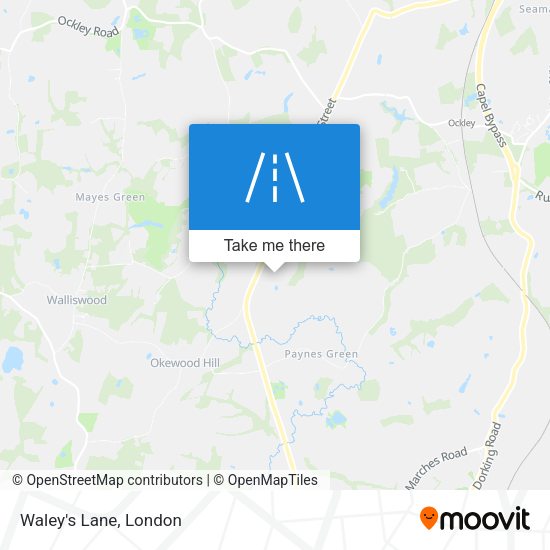 Waley's Lane map