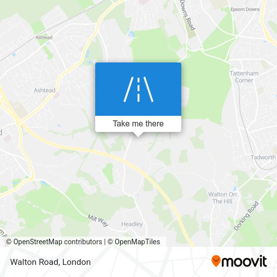 Walton Road map