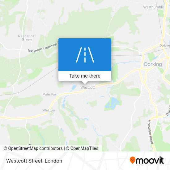 Westcott Street map