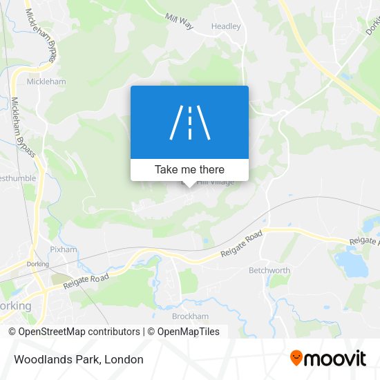Woodlands Park map