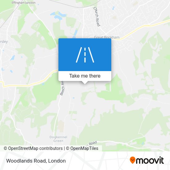 Woodlands Road map