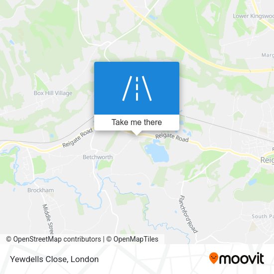 Yewdells Close map