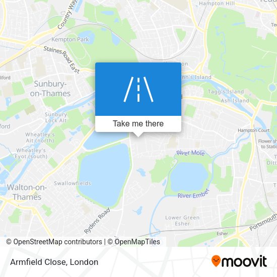 Armfield Close map