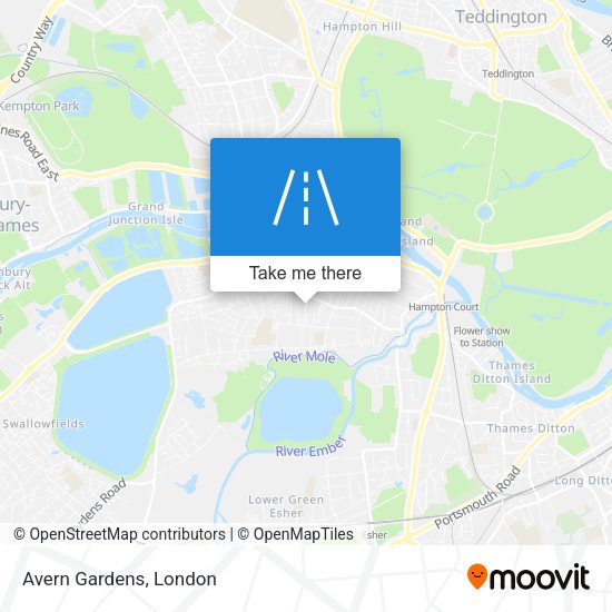 Avern Gardens map