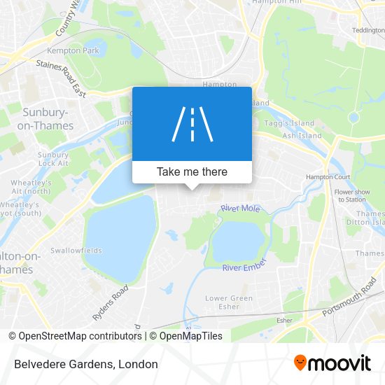 Belvedere Gardens map