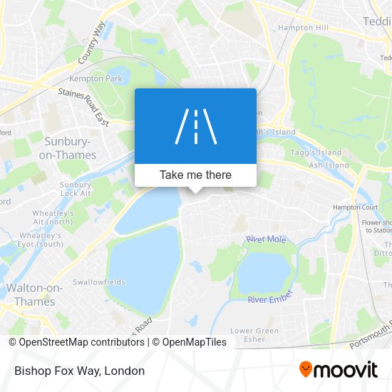 Bishop Fox Way map