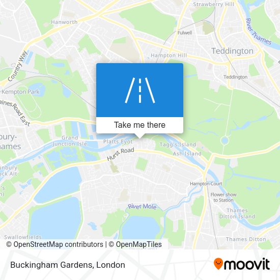 Buckingham Gardens map