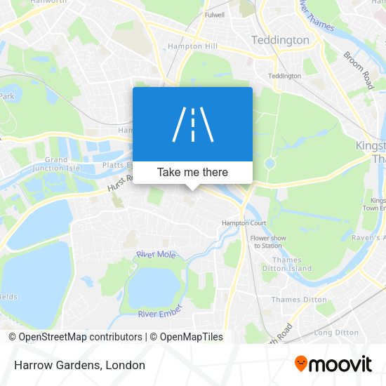 Harrow Gardens map