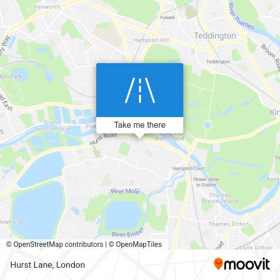 Hurst Lane map
