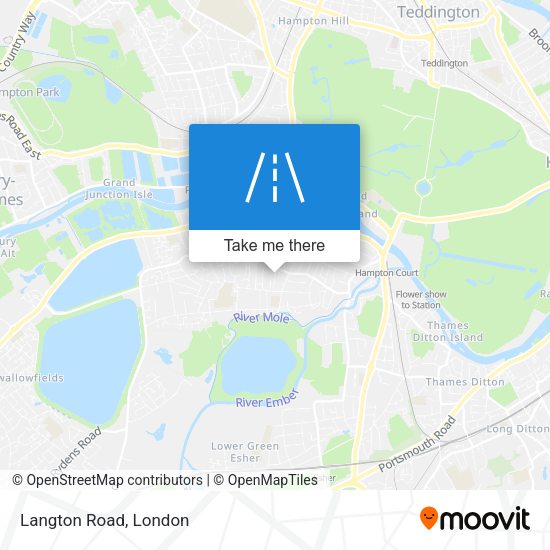 Langton Road map