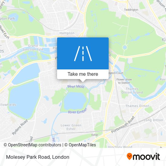 Molesey Park Road map