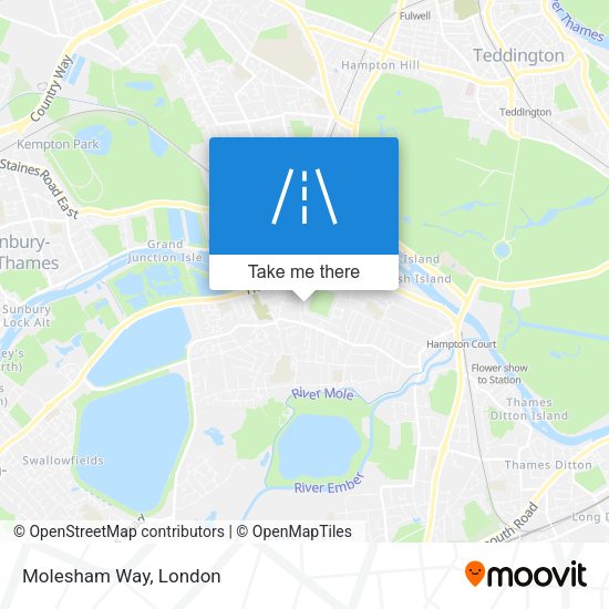 Molesham Way map