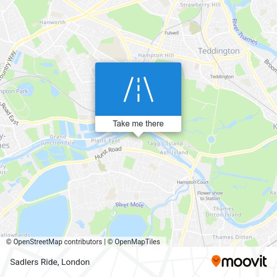 Sadlers Ride map